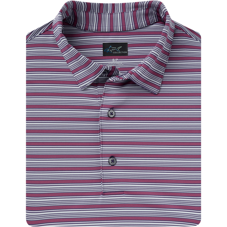 ML75 Stretch Panorama Stripe Polo - Greg Norman Collection