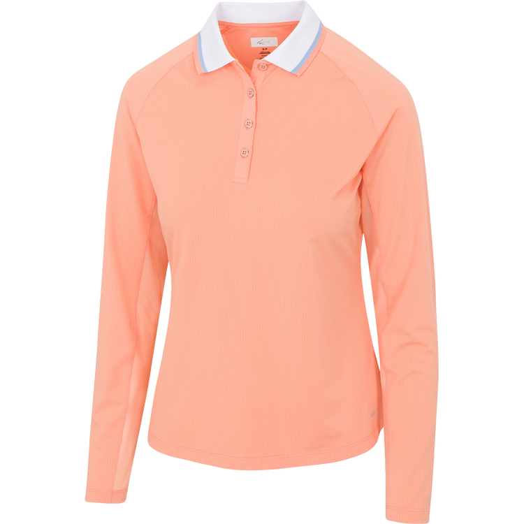Sun-Protection Dreamscape Long-Sleeve Polo - Greg Norman Collection