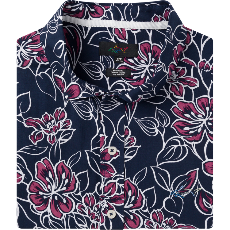 Tropical Floral Short-Sleeve Button Down - Greg Norman Collection