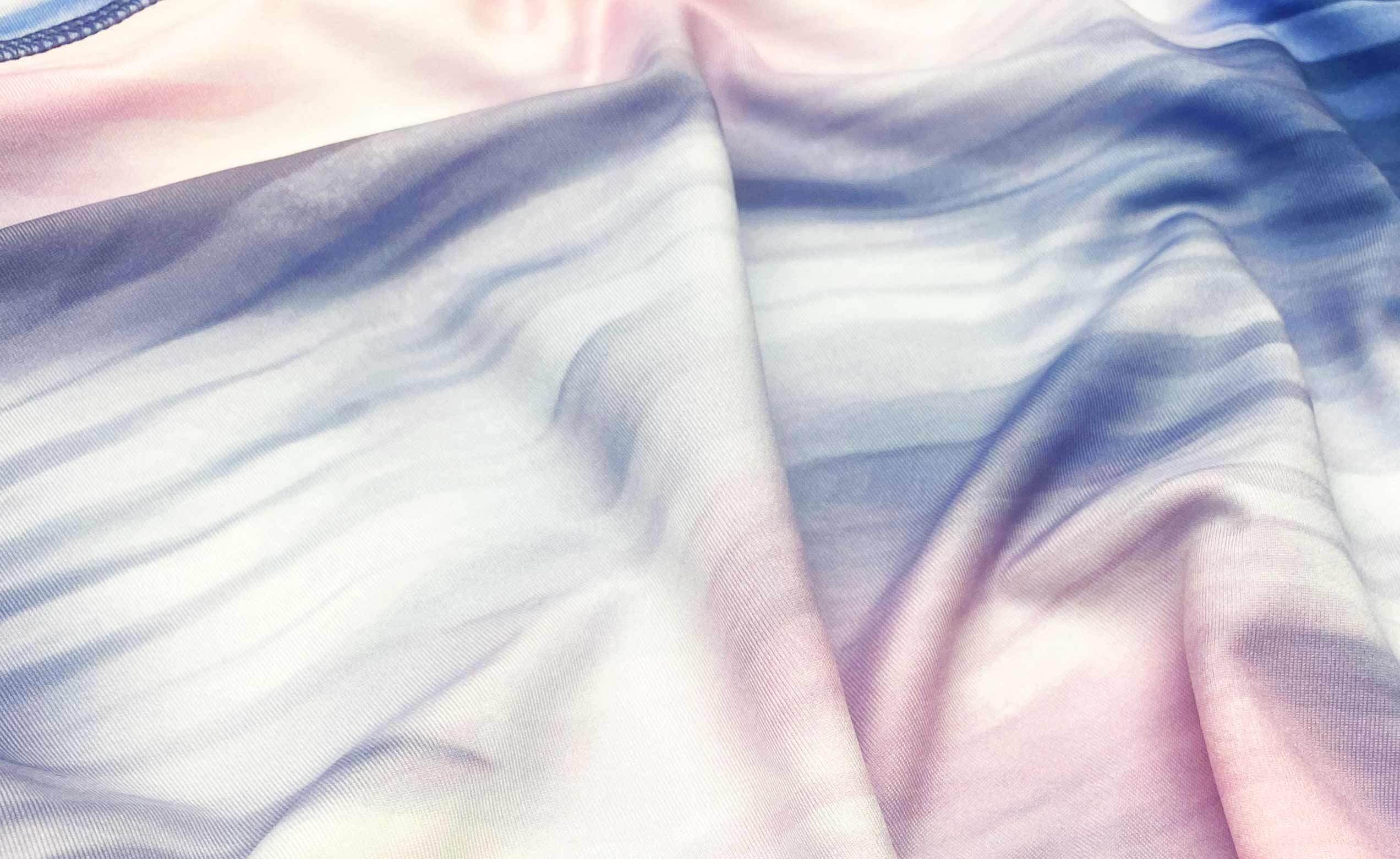 Blue and pink fabric