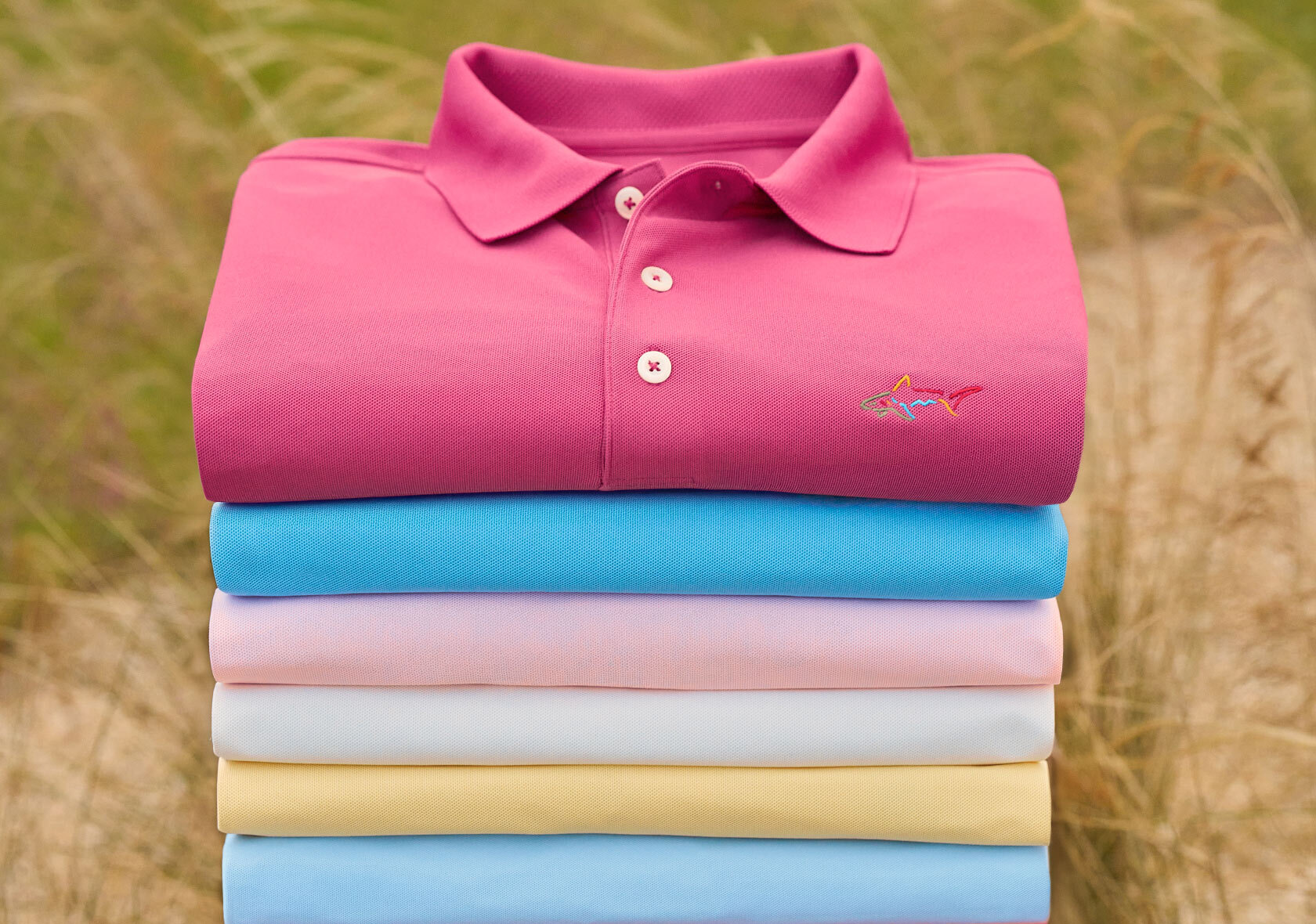 Stack of polos