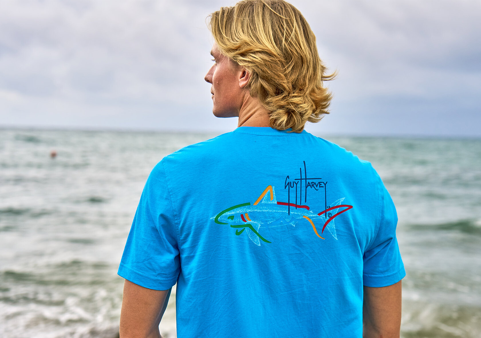 Model in White T-Shirt