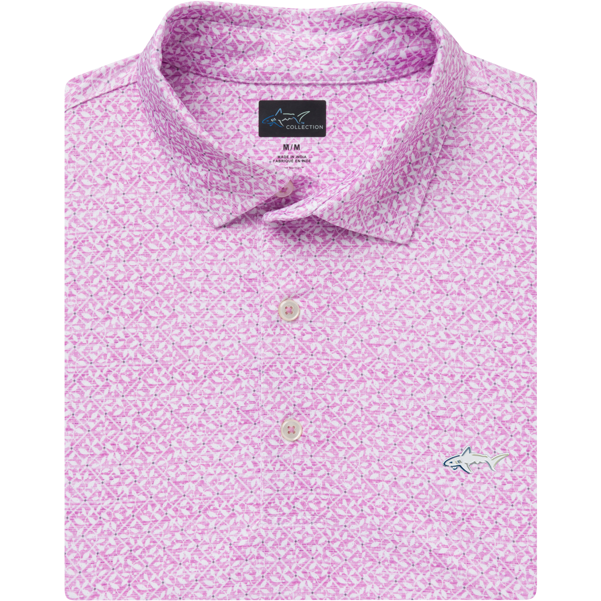ML75 Mesh Vivid Vines Mesh Polo - Greg Norman Collection