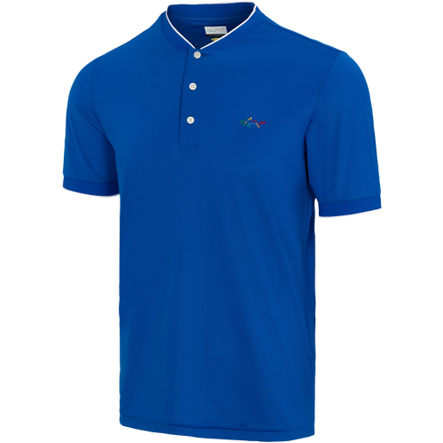 Baseball Collar Micro Pique Shark Polo - Greg Norman Collection