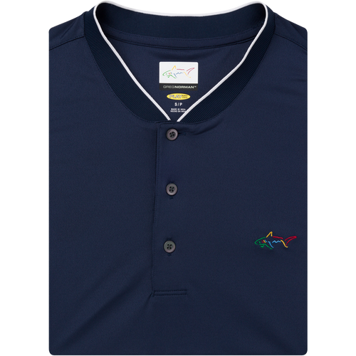 Baseball Collar Micro Pique Shark Polo - Greg Norman Collection