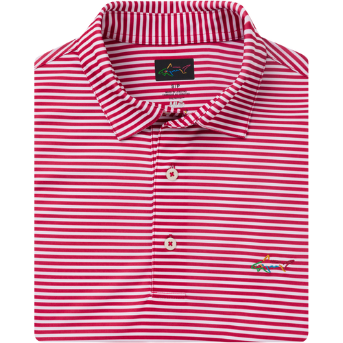 ML75 Classic Bar Stripe Shark Polo - Greg Norman Collection