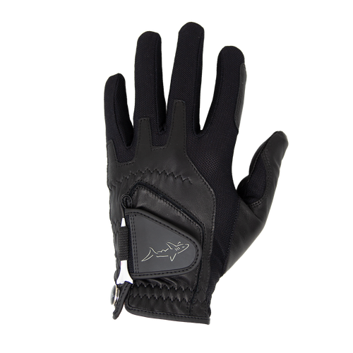 Greg Norman Collection Men's Left Hand Leather Glove in Black, Spandex