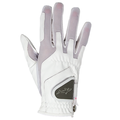 Greg Norman Collection Women's Right Hand Synthetic Shark Glove in White, Polyester/Spandex