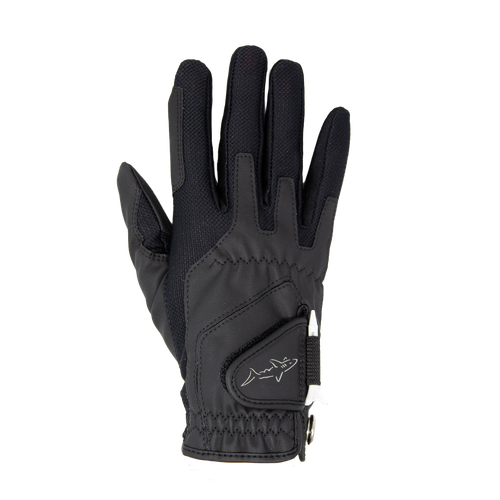 Greg Norman Collection Women's Right Hand Synthetic Shark Glove in Black, Polyester/Spandex
