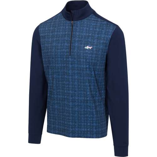 Grid Quarter Zip Mock Greg Norman Collection