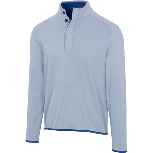 Cozy Fleece Button-Mock - Greg Norman Collection