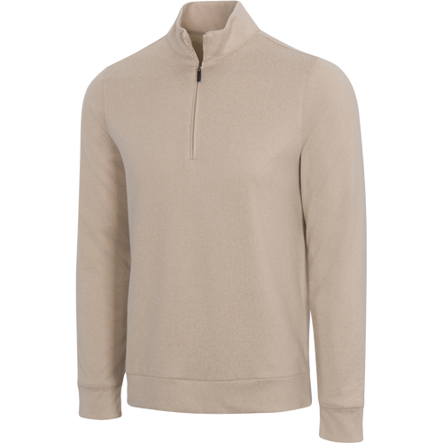 ジャケット ETMON Wind Crop Jumper, Taupe Beige Lined Quarter-Zip Wind Sweater - Greg Norman Collection