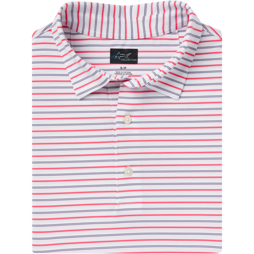 ML75 Stretch Days Off Stripe Polo - Greg Norman Collection