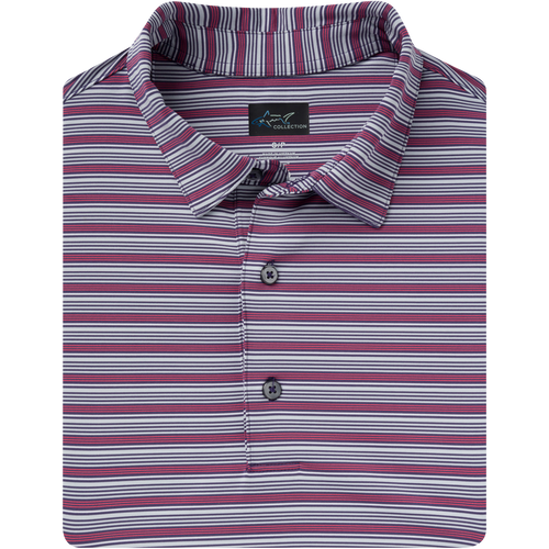 ML75 Stretch Panorama Stripe Polo - Greg Norman Collection