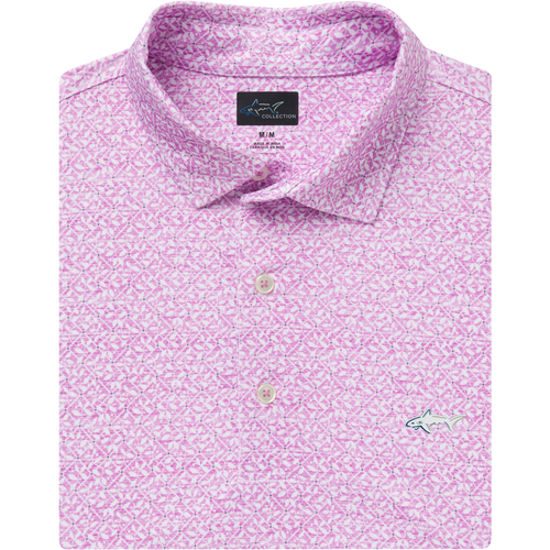 ク*ミ様 Sherbetプルオーバー クロ ML75 Mesh Vivid Vines Mesh Polo - Greg Norman Collection