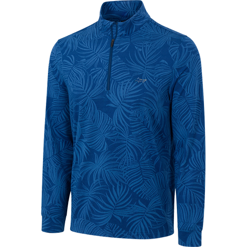 Tropical Jacquard Quarter Zip