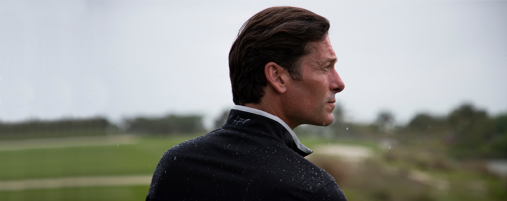Golfer in Rain