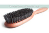 OUTLET DEAL - 100% Pure Wild Boar Bristle Hair Brush,  Pear Wood Handle, Made in Germany