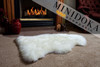 Single pelt ivory sheepskin rug premium grade from Minidoka Sheepskin
