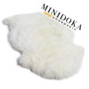 Single pelt ivory sheepskin rug premium grade from Minidoka Sheepskin