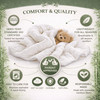 Lightweight Natural Breathable Baby Quilted Blanket for Toddler Bed or Crib – Viscose Made from Bamboo, Soft and Quiet Bedding for Child, 40x60 inch, Washable