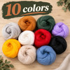 Corriedale Wool Roving for Needle Felting, 10 Colors, 1/2 oz (14 g) Each, 5 oz Total