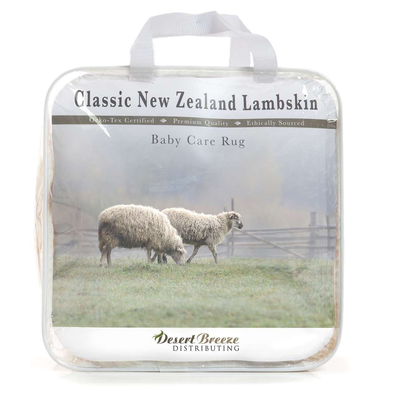 New Zealand Classic Lambskin, Natural Length Wool, Unshorn