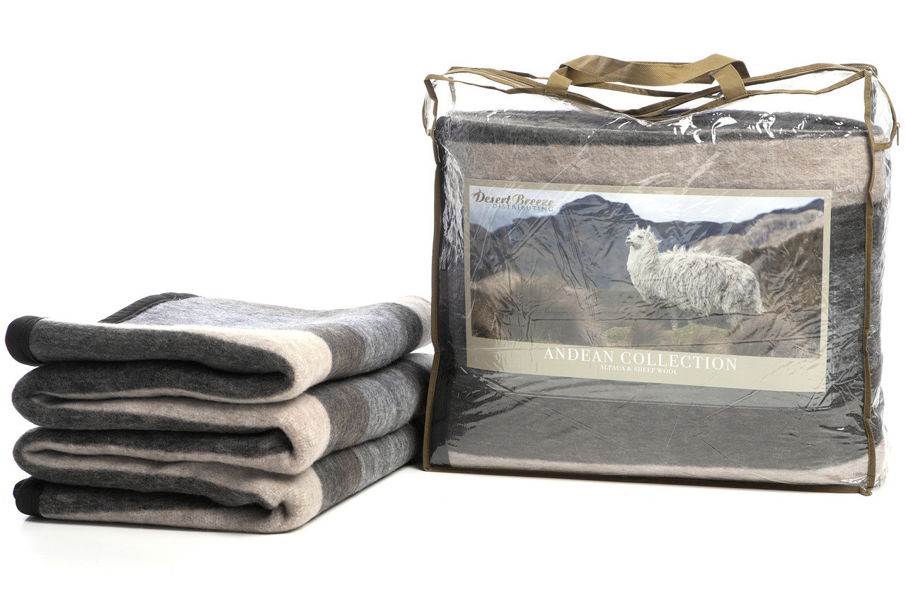 Alpaca Sheep Wool Blanket