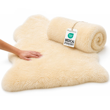 Sheepskin Medical Rug | Crutch Covers | Heel and Elbow Protector