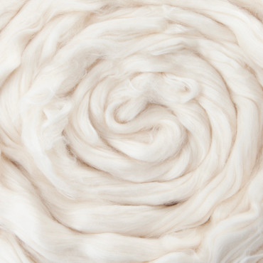 Merino Wool Top — Ecru, By the Pound