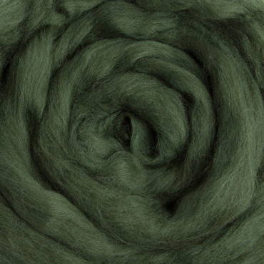 Merino Wool Top — Forest, By the Pound