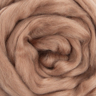Merino Wool Top — Mocha, By the Pound