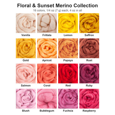 Floral & Sunset Merino Collection, 16 colors