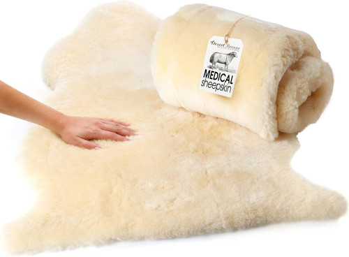 Medical Sheepskin Underlay, Single Pelt, 25 x 41 in