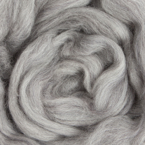 Merino Wool Top — Grey, By the Pound
