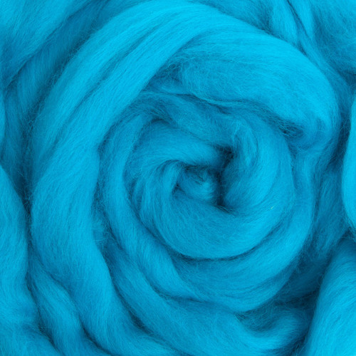 Merino Wool Top — Peacock, By the Pound