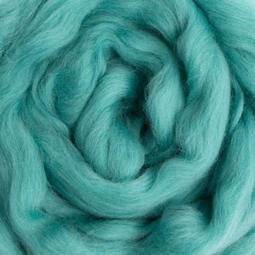 Merino Wool Top — Turquoise, By the Pound