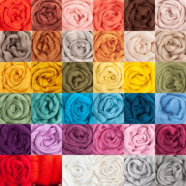 Merino color swatch samples