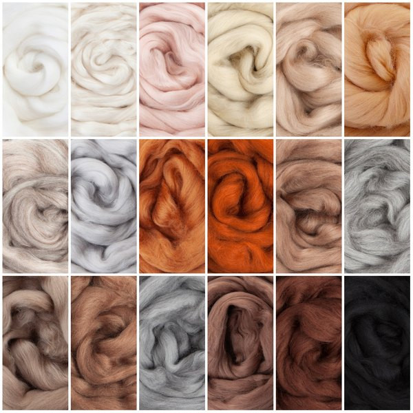 Earth and neutral merino colors