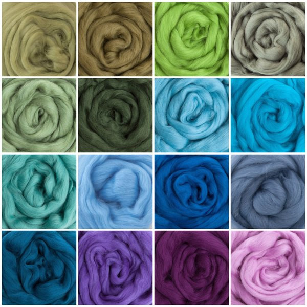 Nature and ocean merino colors