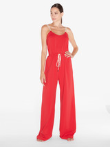 Jumpsuit mit Monogramm in Rot_1