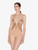 Body in Beige aus Lycra® und besticktem Tüll_1