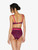 Bandeau-Bikinitop in Rot und Blau_3