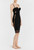Schwarzes Kleid mit gepolstertem Körbchen und Bügel_3