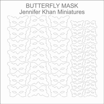 Butterfly Mask Laser Cut Flower Sheets