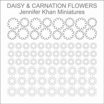 Daisy Carnation Laser Cut Flower Sheets