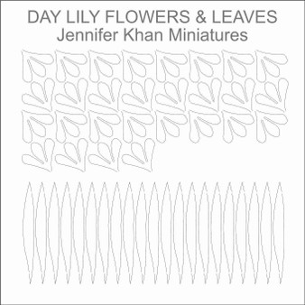 Day Lily Flowers & Leaves Laser Cut Flower Sheets