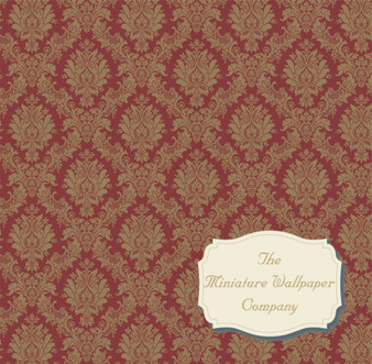 Red & Gold Damask