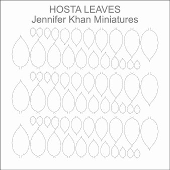 Hosta Leaves Laser Cut Flower Sheets