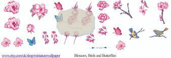 Blossom, birds butterflie Decals